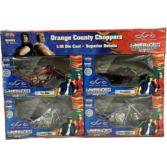 Orange County Choppers American Chopper Custom Value Pack Die Cast 1:18 Lot New - Picture 1 of 11